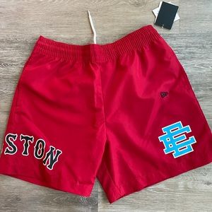 NWT* Eric Emanuel Boston Red Sox New Era Nylon Shorts Size M